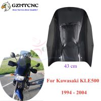 For Kawasaki KLE 500 94 95 96-04 KLE500 Windshield Windscreen 43 cm Wind Screen Shield Deflectors Glass Black Clear 1994-2004