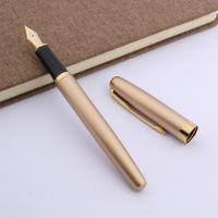 Baoer 388 Fountain Pen Hot Golden arrow Clip Metal Matte Black Silver Business School Supplies  Pens