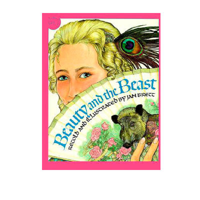 English original beauty and the beast classic fairy tale book parents and children read before going to bed by the famous man Jan Brett