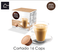 รสใหม่! CORTADO ESPRESSO MACHIATO เอสเพรสโซ่ แมคคิอาโต้ NESCAFE DOLCE GUSTO16 แคปซูล/กล่อง BBE: 29.02.24