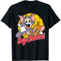 HOT ITEM!!Family Tee Couple Tee Adult T-Shirts Tom And Jerry Say Cheese Portrait T-Shirts - Mens T-Shirts