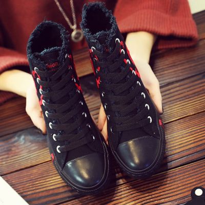 ✉☊  Hip-hop female shoes high street small white help canvas shoes casual shoes student han edition ulzzang harajuku sandals tide