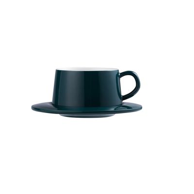 CHANSHOVA 200ml Modern Simplicity Ceramic Coffee Cups and Saucer Set Porcelain teacup Saucer Set Couple Milk mug H557