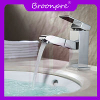 Broonpre  Faucets ห้องน้ำก๊อกน้ำอ่างน้ำประปาด้ามจับเดี่ยวร้อน และเย็นเครื่องผสมน้ำก๊อกน้ำลาเวนเด๋อ - ออกก๊อกน้ำ