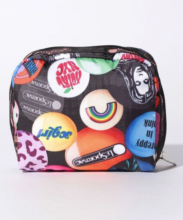 lesportsac-2023-x-girl-ร่วมแบรนด์ใหม่กระเป๋าเครื่องสำอางย้อนยุคเปลี่ยนคลัทช์6701