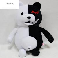 ของเล่นยัดไส้ตุ๊กตาตุ๊กตาสัตว์นิ่ม SUNNYFAN Danganronpa Super Danganronpa โมโนคุมะตุ๊กตาหนานุ่มหมีขาวดำ