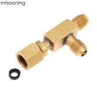 【hot】 mtsooning Tee Converter 1/4  Male and female flare swivel
