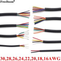 2/5/10M 28 26 24 22 20 18 16 AWG UL2464 Sheathed Wire Cable Copper Signal Cable 2 3 4 5 6 7 8 10 Core Soft Electronic Audio Wire