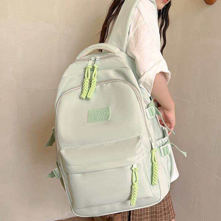 female-solid-color-backpacks-for-women-waterproof-school-backpack-bag-large-capacity-shoulder-school-bags-for-girls-ruckpack