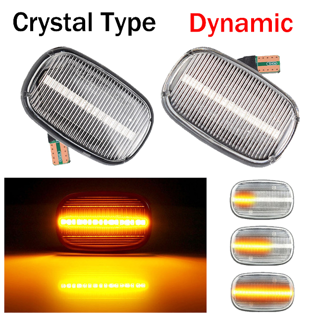 Dynamic LED Side Marker Turn Signal Light Indicator 