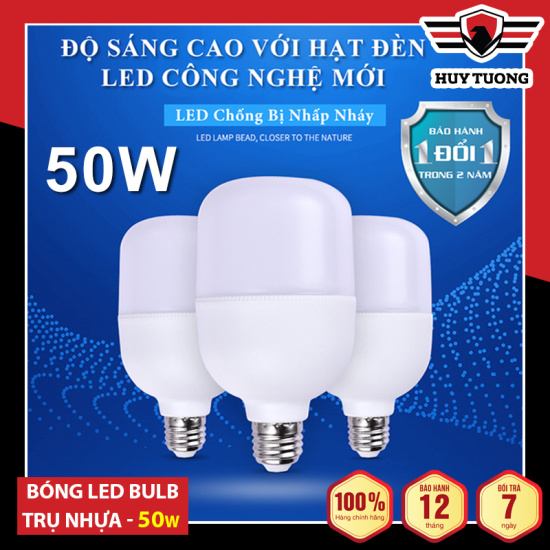 Bóng led bulb led trụ nhựa siêu sáng ánh sáng trắng  5w - 10w - 15w - 20w - ảnh sản phẩm 2