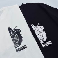 [S-5XL] เสื้อยืด BEHIND แขนสั้น Oversize " BHX01 "S-5XL