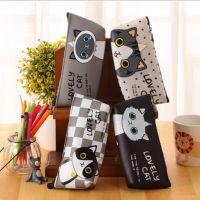 ✜ 1 pcs Pencil Case Cats PVC for stationery estuche lapices pencil bag Material escolar Stationery Office school supplies