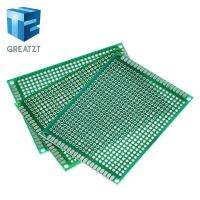 Great็ตบอร์ดวงจรพิมพ์ลายต้นแบบ Pcb,5ชิ้น6*8 6X8cm แผ่นวงจรอเนกประสงค์สำหรับ Arduino 1.6มม. 2.54มม. ใยแก้ว