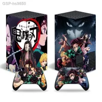 Hs9850สำหรับ Xbox ชุด X Anime Demon Slayer สติ๊กเกอร์ไวนิลคอนโซล DualSense คอนโทรลเลอร์กันฝุ่น