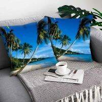 [Heimi Department Store] Beach Coconut CushionPolyester โยนหมอน Casebeach ตกแต่งบ้าน Pillowcasedecorative Funda Cojin