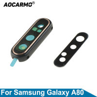 Aocarmo ด้านหลังกลับเลนส์กล้องที่มีกรอบกาวสำหรับ Samsung Galaxy A80 A805F อะไหล่