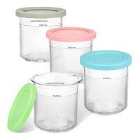 Replacement Pints and Lids for Ninja Creami Compatible for NC300, NC301 Vs NC299AMZ Series (4 Pack )