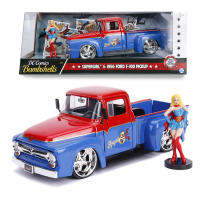 โมเดลรถเหล็ก DC Comics Bombshells Supergirl &amp; Ford F-100 Pickup ปี 1956 แบรนด์ JADA "Hollywood Rides" ขนาด 1:24 โมเดลรถฟอร์ด รถกระบะแต่ง รถปิกอัพ #Diecast ของเล่นเด็ก Toys... CarModelBKK