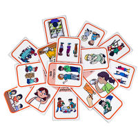 16ชิ้นเซ็ตเด็กรัสเซียการเรียนรู้ภาษาอังกฤษ Action Word การ์ด FlashCard Montessori การศึกษาของเล่นเด็ก Cognition Memory Card