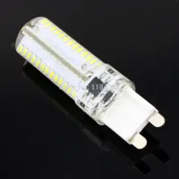 【♘COD Free Cas♘】 gaqiugua6 G9ซิลิโคน110V 9W 3014 Smd 104โคมไฟคริสตัล Led โคมไฟระย้าดรอปไลท์ไฟสปอตไลต์ Cob เย็น/อบอุ่นสีขาว360องศา5ชิ้น/ล็อต