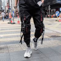 High Street Men S Jogger Hip Hop Haren กางเกง Street Harajuku หลายกระเป๋าผู้หญิงกางเกง Cargo Tactics กางเกงลำลอง Techwea...