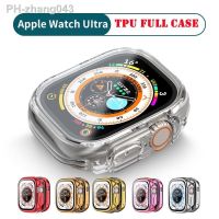 TPU Full Cover for Apple Watch Ultra Case 49mm 42mm 44mm 40mm 38mm Screen Protector iWatch series 8 7 6 5 4 3 SE cases 45mm 41mm