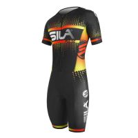 SILA Cycling Skinsuits Men Skating Inline Skate Speed Skating Clothing Triathlon Sport Suit Ciclismo Roller Skating Jumpsuits Training Equipment