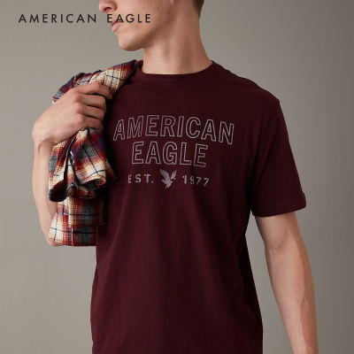 American Eagle Super Soft Logo Graphic T-Shirt เสื้อยืด ผู้ชาย โลโก้ กราฟฟิค (NMTS 017-3107-613)