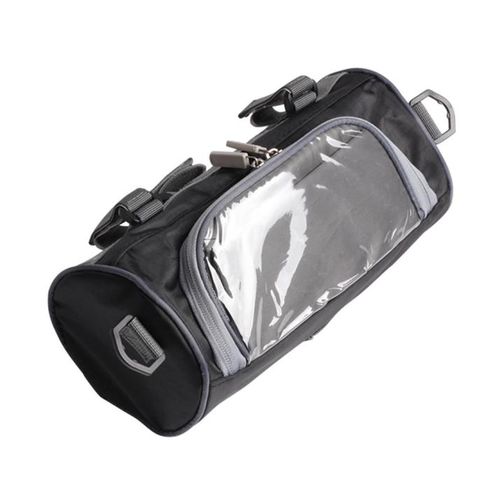 กระเป๋าใส่ของสำหรับส่วนหน้ามอเตอร์ไซค์-กระเป๋าเก็บของกันน้ำติดกับมอเตอร์ไซด์มีช่องใส่โทรศัพท์สามารถกดให้ทำงานได้