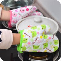 1Pc Heat Resistant Cotton Blend Glove Heat Proof Hand Protector Microwave Oven Cooking Mitt Kitchen Baking Oven Mitts Gloves