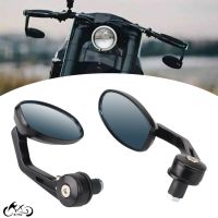 1Pair Motorcycle Black CNC 7/8 Handle Bar End Rearview Side Mirrors Fit For Honda CB750 Yamaha FZ1 FZ6 FZ6R Suzuki GSXR1000