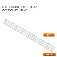 แถบไฟแบล็คไลท์ Led 3ชิ้น/เซ็ตสำหรับ Philips 32PHF3059/T3 321E 32PHF3550 5Q แถบแสง FQCDR