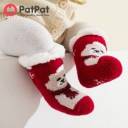 PatPat Baby Christmas Pattern Plush Thermal Thick Socks