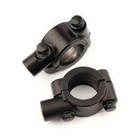 2pcs 22mm Handlebar 10mm 8mm 6mm Thread Motorcycle Mirror Mount Clamp Rear View Mirror Holder Adapter Black Mirrors