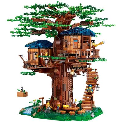 All Seasons Treehouse บล็อกตัวต่อเมือง Creator บ้านต้นไม้,ชุดอิฐบ้านห้อง