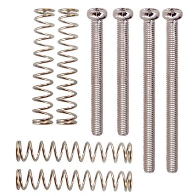 ‘【；】 1 Set Iron Electric Bass Bridge Tailpiece Screws+Springs Musical Instrument Accessory