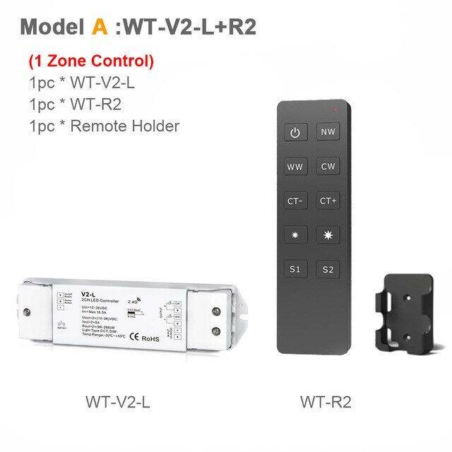 sakelar-peredup-led-cct-12v-24v-36v-rf-ไร้สาย2-4g-2ch-wifi-อัจฉริยะระยะไกล-ww-cw-ตัวควบคุมไฟ-led-สำหรับ-ct-เดี่ยวสีแอลอีดี-v2-l