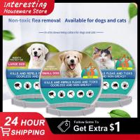 ZZOOI Pet Flea And Tick Collar For Dogs Cats Extendable Pet Flea Collar Antiparasitic Necklace Anti-mosquito Insect Repellent Collar