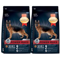 อาหารสุนัข Smartheart Power Maxx  Dog Food 1kg. (2 bags) อาหารสุนัข สูตรเวย์โปรตีน สำหรับสุนัขโต 1 กก. (2 ถุง)