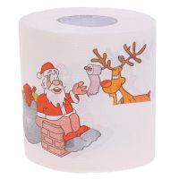 5 Styles Santa Claus Paper Roll Tissue Paper Towels Christmas Decorations Xmas Santa Office Room Toilet Paper 15 Roll