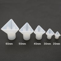 1PC DIY Crystal Dropper Triangle Cone Mold Mirror Face Silicone Energy Tower Cube