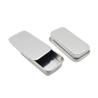 51*10*26mm Mini Iron Box Slide Cover Storage Box Wedding Jewelry Pill Cases Portable Tin Boxes Container Cosmetic Home Organizer Storage Boxes