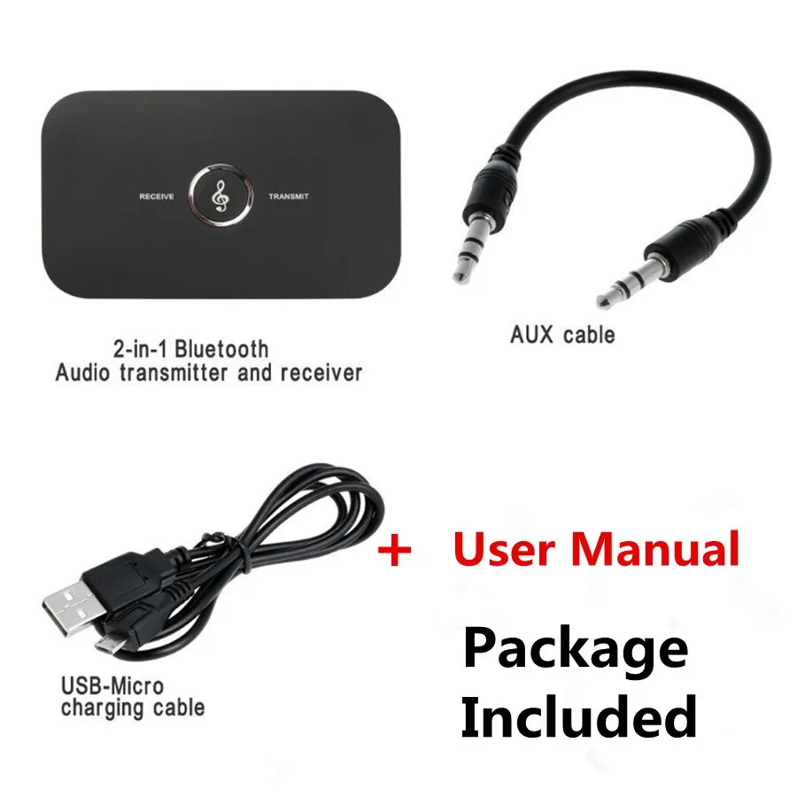 TR6 USB Bluetooth 5.0+EDR Wireless Audio Transmitter Receiver with 2 3.5mm  Jack - AliExpress