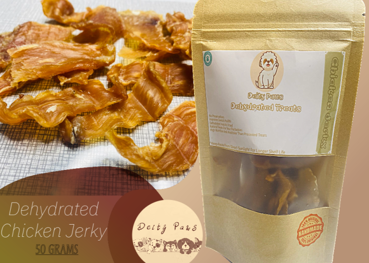 All Natural Dehydrated Chicken Jerky for cat and dog treats (50G
