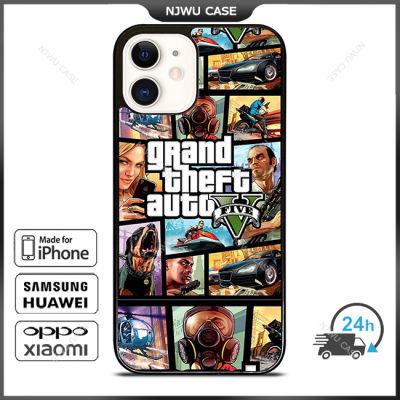 Grand Theft Auto Gta Game Phone Case for iPhone 14 Pro Max / iPhone 13 Pro Max / iPhone 12 Pro Max / XS Max / Samsung Galaxy Note 10 Plus / S22 Ultra / S21 Plus Anti-fall Protective Case Cover