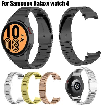 （A Decent035）สายนาฬิกาเหล็กสำหรับ Samsung Galaxy Watch 4คลาสสิก46มม. 42มม. /Galaxy Watch4 40มม. 44มม. สมาร์ทสายรัดข้อมือสร้อยข้อมือสายโลหะ