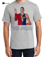 Nikola Jokic The Joker Denver Tee Tshirt Grey Vintage Gift Sport