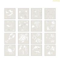 blg Art Painting Templates Ocean Theme Reusable Plastic Drawing Stencil for Painting 【JULY】