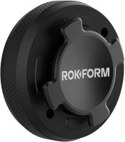 Rokform - Universal Phone Case Mount with Twist Lock, Secure Aluminum Car and Truck Dash Phone Holder, Sticks to Any Flat Surface, RokLock Series (Black)